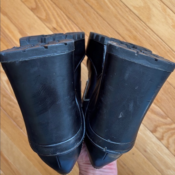 Vintage Y2K Black lace up Oxfords  Platform Chunky heel Grunge whimigoth SZ 9 - Picture 9 of 11